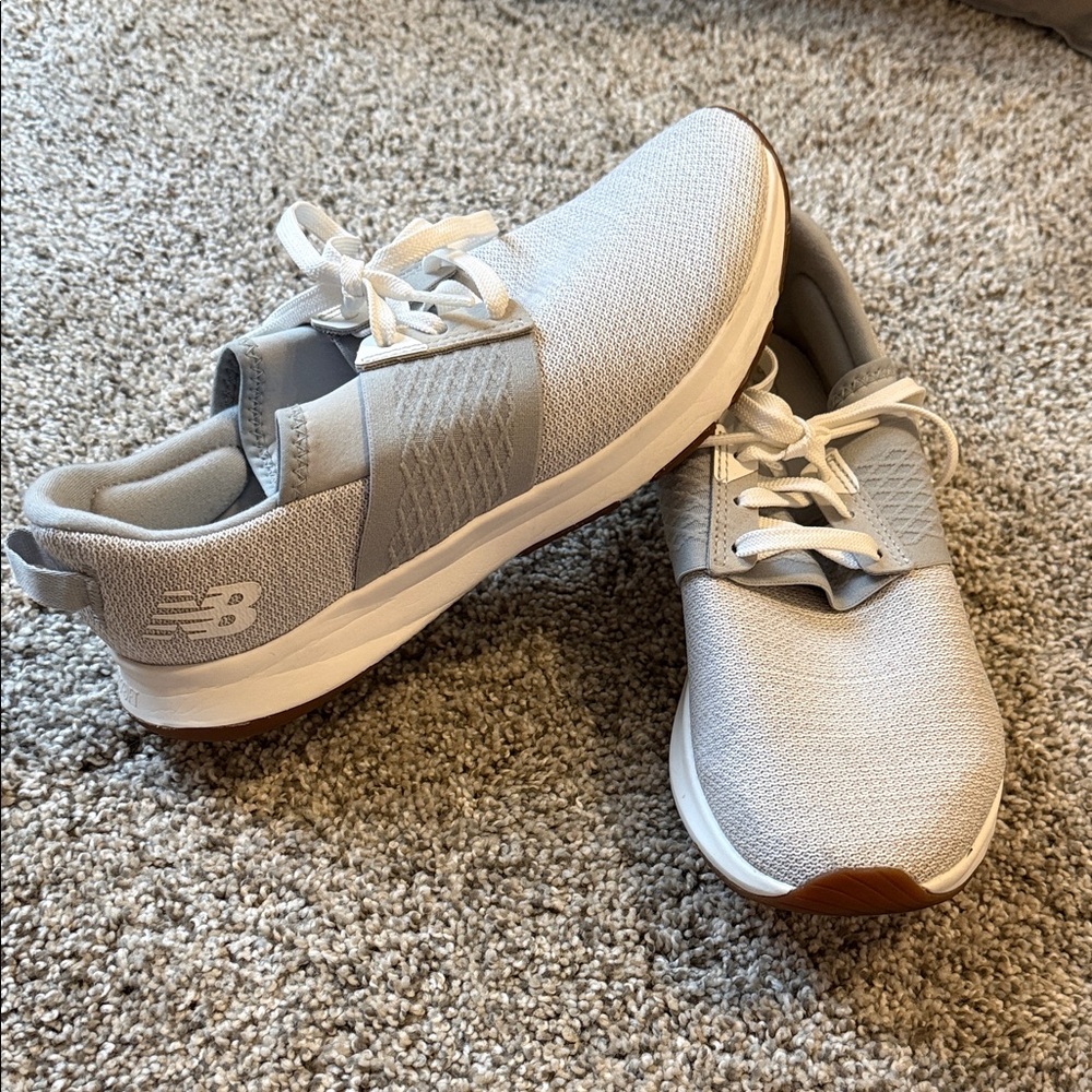 New Balance Light Gray Running Shoes